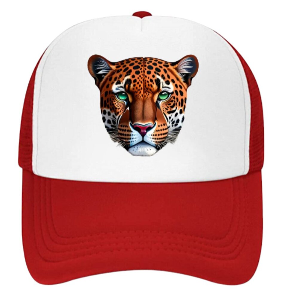 Wild Tiger Hat Baseball Hat Animal Lover Hat Colorful Tiger Head Trucker Hat
